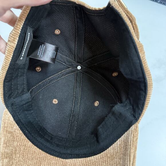Anthropologie Women’s Brown Corduroy Baseball Cap Adjustable Slide Buckle Strap - Picture 5 of 7